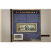 Image 1 : 2013 US $2 BILL WITH CALIFORNIA OVERLAY MOUNTED