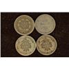 Image 2 : 1854, 1888, 1890 & 1891 SILVER SEATED LIB. DIMES