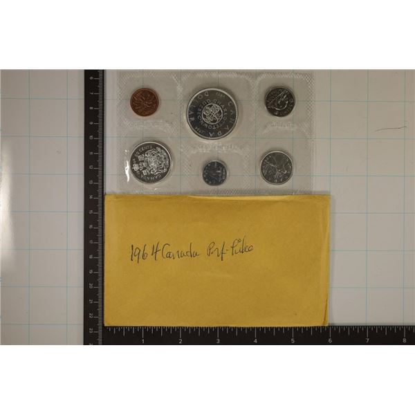 SILVER 1964 CANADA UNC SET 1.1 OZ. ASW SEALED