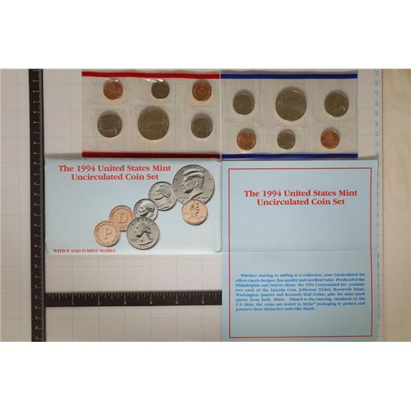 1994 US MINT SET (UNC) P/D (WITH ENVELOPE) AND