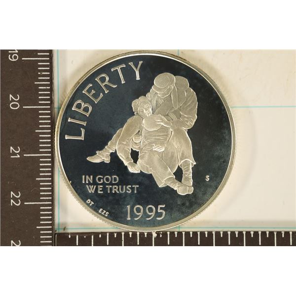 1995-S US PROOF SILVER DOLLAR CIVIL WAR