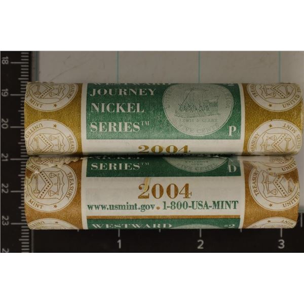 2004-P & D $2 ROLLS OF WESTWARD JOURNEY NICKELS: