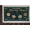 Image 1 : 4 DECADES OF SILVER MERCURY DIMES: 1910'S WITH A