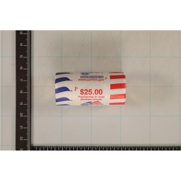 2010-P SOLID DATE $25 ROLL OF ABRAHAM LINCOLN