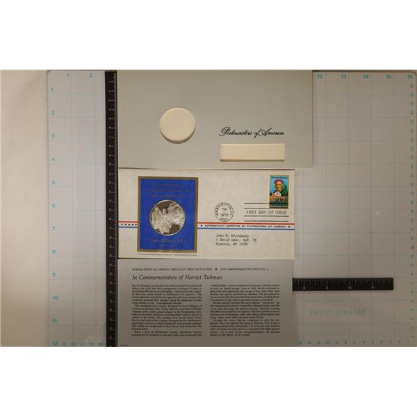 .8 OZ. PROOF STERLING SILVER ROUND IN FDC HARRIET