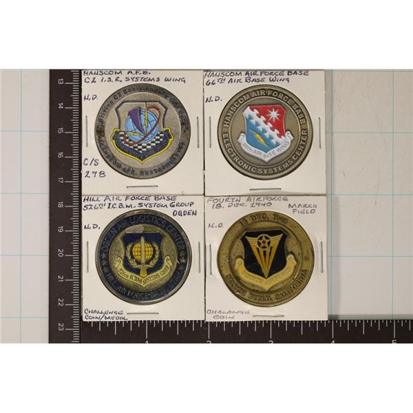 4-US MILITARY METAL US CHALLENGE COINS: