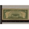 Image 2 : STAR NOTE 1953-B US RED SEAL $5 NOTE CIRCULATED
