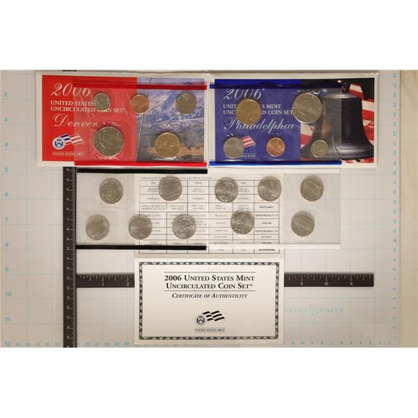 2006 US MINT SET (UNC) P/D (WITH ENVELOPE) AND