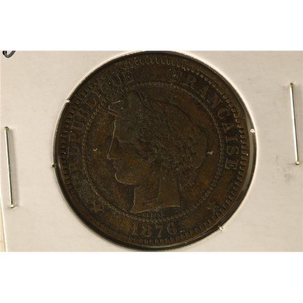 1876-A FRANCE TEN CENTIMES