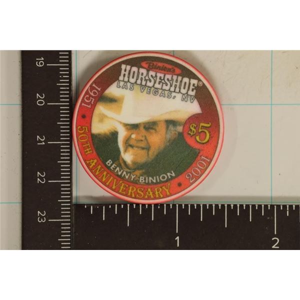 1951-2001 BENNY BINION 50TH ANNIVERSARY $5