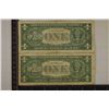 Image 2 : 2 US STAR NOTE $1 SILVER CERTIFICATES: FUN SERIAL