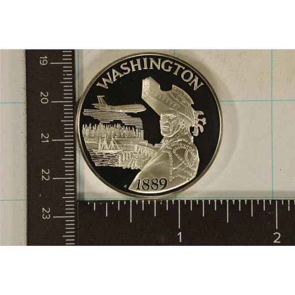 32.9 GRAMS STERLING SILVER ROUND WASHINGTON