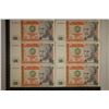 Image 1 : 6-CRISP UNC BANK OF PERU 50 INTIS BILLS: 2 SETS