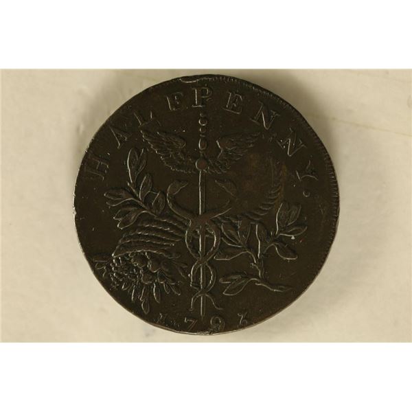 1797 CONDER TOKEN. THEY R MOSTLY 18TH CENTURY
