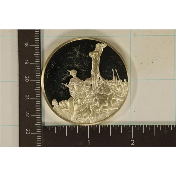 65.8 GRAMS STERLING SILVER ROUND "THE RAISING OF