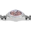 Image 6 : Rolex Ladies Stainless Steel Salmon Dial White Gold Diamond Bezel Datejust Hidde