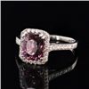 Image 2 : 2.90 ctw Pink Spinel and 0.38 ctw Diamond 18K White Gold Ring