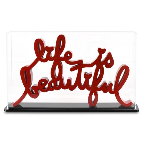 Life is Beautiful (Red) by Mr. Brainwash