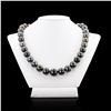 12MM to 15MM Tahitian Cultured Pearl Necklace with 14K White Gold Clasp