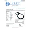 Image 4 : 12MM to 15MM Tahitian Cultured Pearl Necklace with 14K White Gold Clasp