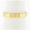 New 14k Yellow Gold 3.1mm Plain Polished Flat Squared Wedding Band Stack Ring