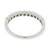 Image 5 : 18k White Gold 0.30 ctw Round Yellow Sapphire Milgrain Bezel Stackable Band Ring