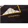 Image 3 : Chanel Black White Silk Chanel Scarf