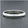 Image 2 : Men's Classic Art Carved 14k White Gold 3.6mm Dome w/ Milgrain Wedding Band Ring