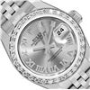 Image 1 : Rolex Ladies Quickset Silver Roman White Gold Diamond Bezel With Hidden Clasp Ju