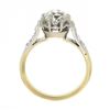 Image 8 : Antique Edwardian French Plat 18k Gold 1.7 ctw GIA European Diamond Solitaire Ri