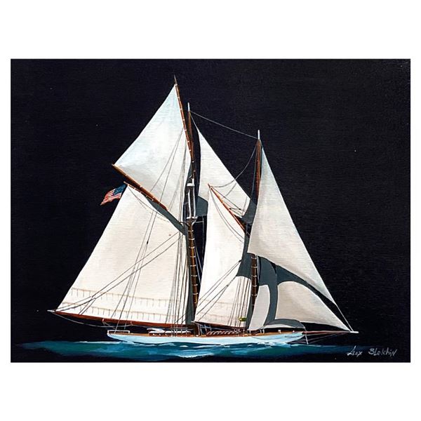 Two Masted Schooner by Blokhin Original