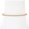 Image 1 : NEW 14k Rose Gold 1.14 ctw Round Diamond 6.25" Flexible Stackable Bangle Bracele