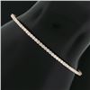 Image 2 : NEW 14k Rose Gold 1.14 ctw Round Diamond 6.25" Flexible Stackable Bangle Bracele