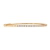 Image 5 : NEW 14k Rose Gold 1.14 ctw Round Diamond 6.25" Flexible Stackable Bangle Bracele