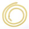 Image 5 : NEW 14k Yellow Gold 4mm 16" Polished Fancy Flat Herringbone Link Chain Necklace