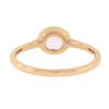 Image 7 : NEW 14k Rose Gold 1.29 ctw GIA Oval Orangy Pink Sapphire Bezel Solitaire Ring