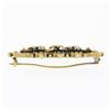 Image 5 : S. Bros Antique Victorian 15K Yellow Gold 3 Clover w/ Seed Pearl Bar Brooch Pin