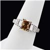 Image 3 : 2.10 ctw Fancy Brown SI2 CLARITY CENTER Diamond 18K White Gold Ring (GIA CERTIFI