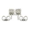 Image 2 : Platinum 0.81 ctw Old European Cut Diamond 4 Prong Basket Classic Stud Earrings