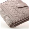 Image 5 : Bottega Veneta French Wallet Intrecciato Nappa with Snakeskin Compact Pink