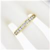 Image 4 : Tiffany & Co. 18k Yellow Gold 1 ctw Channel Round Diamond Wedding Band Ring w/ B