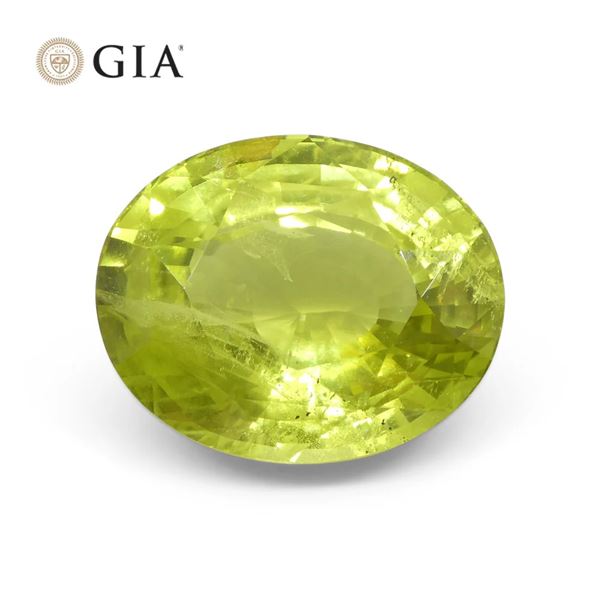 Huge Rare 12.88 Ct GIA Certified Chrysoberyl
