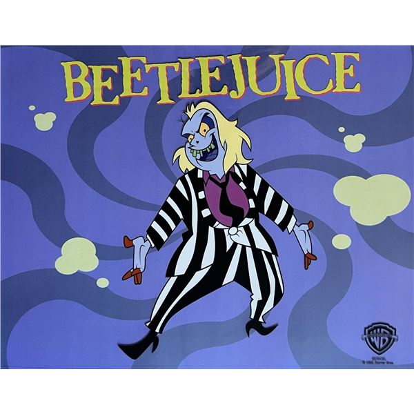 Warner Bros Beetlejuice Limited Edition Sericel Animation Art Cel