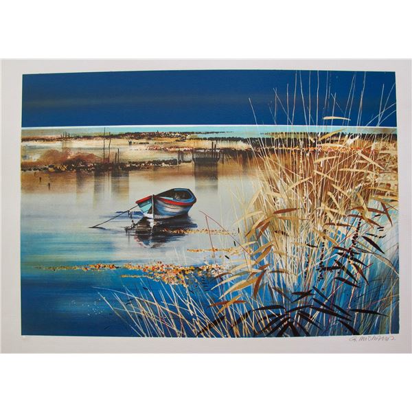 Gilbert Michaud Blue Lagoon Hand Signed Limited Edition Lithograph
