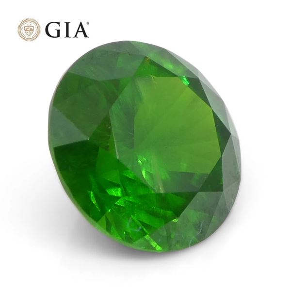 GIA Certified Rare 1.44 Ct Natural Demantoid Garnet