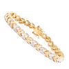 Plated 18KT Yellow Gold Diamond Bracelet