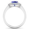 Image 4 : 14KT White Gold 1.41ctw Tanzanite and Diamond Ring