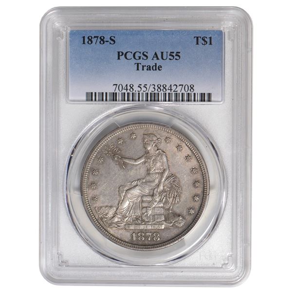 1878-S $1 Trade Dollar PCGS AU55