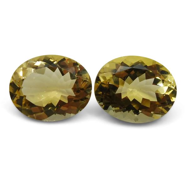 Stunning 6.16 Ct Certified Natural Beryl Pair