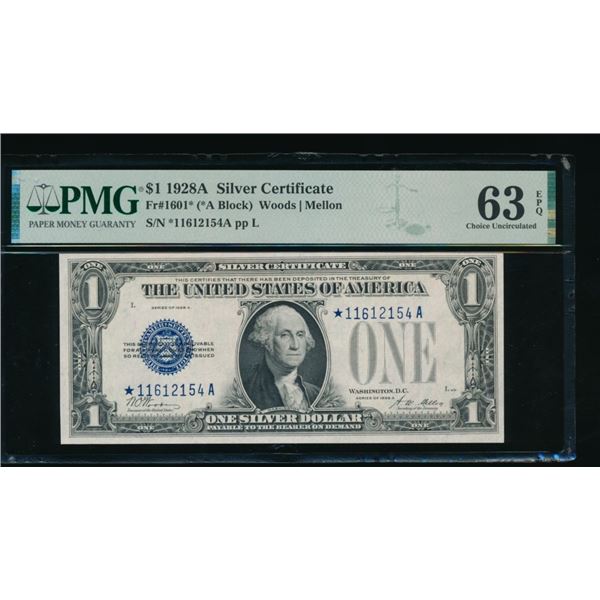 1928A $1 STAR Silver Certificate PMG 63EPQ